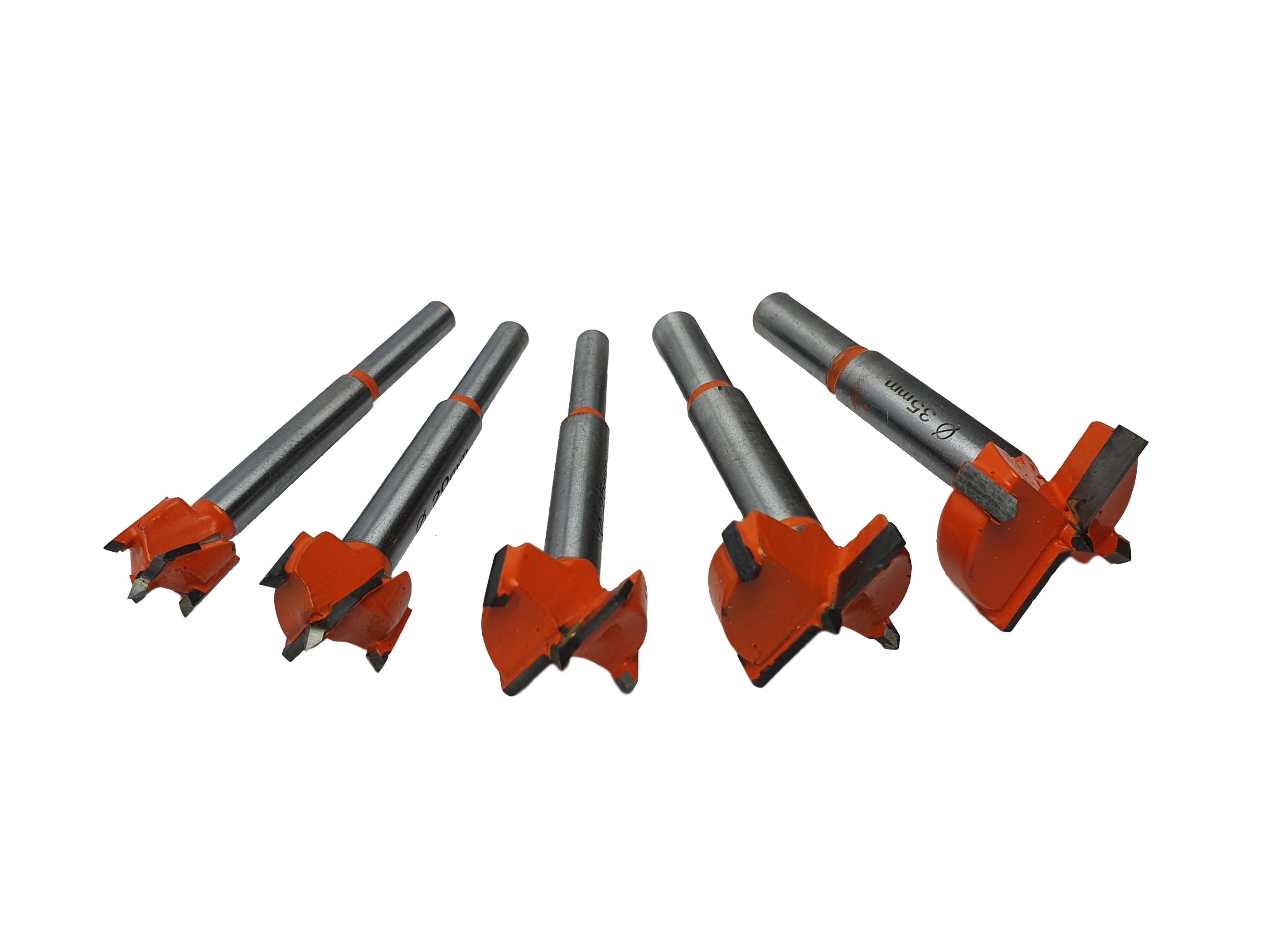 סט 5 מקדחי צירים לעץ 15,20,25,30,35 מ"מ 