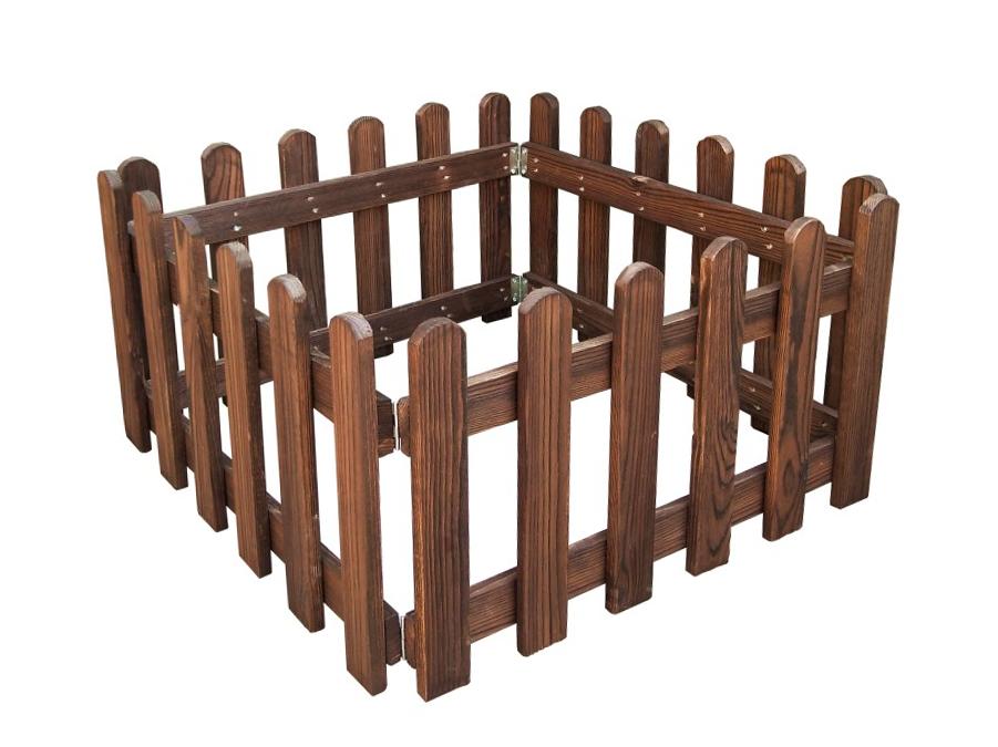 גדר עץ מתקפלת עם צירים 80/160 ס"מ