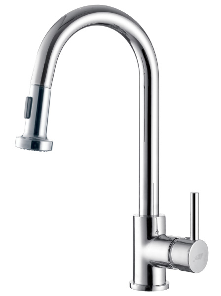 ברז מטבח נשלף ראש מצב אחד/שני מצבים דגם 8700 ניקל 