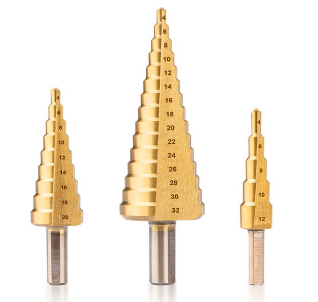 סט 3 מקדחים מדורגים 136005