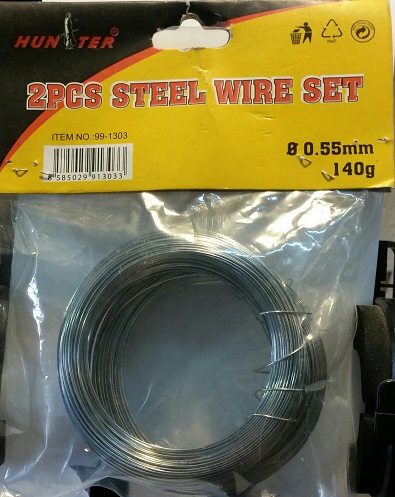חוט ברזל - 2 גלילים בבליסטר - HUNTER