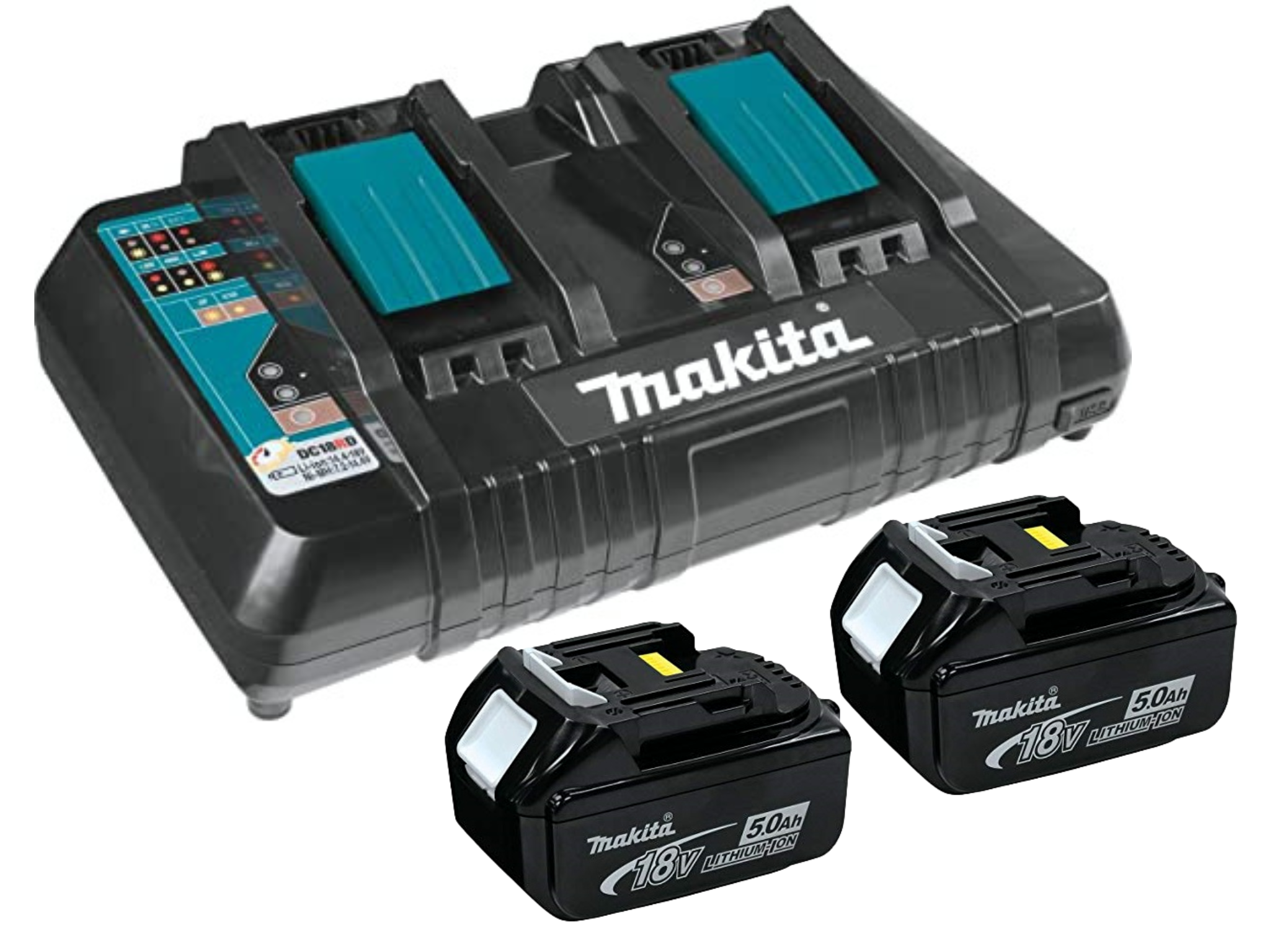 ערכת טעינה כפולה 18V לכלי עבודה נטענים מבית makita