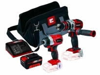 סט מברגת אימפקט + מקדחה רוטטת 18V מנוע ללא פחמים Brushless
